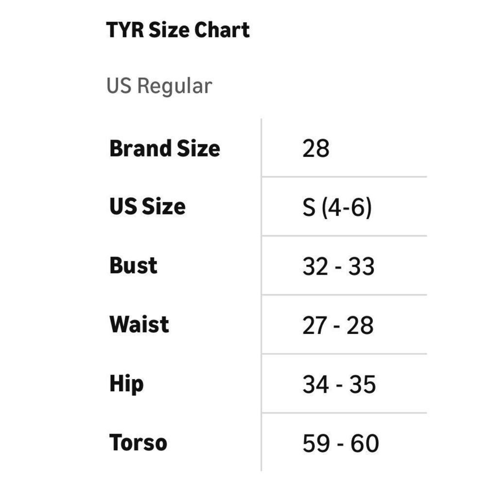 TYR Womens Tyreco Solid Diamondback Swimsuit Brand Size 28 (S) - Picture 7 of 7